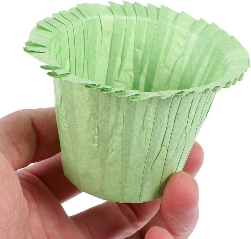 VICASKY 50pcs Sage Green Cupcake Liners Muffin Cups Greaseproof Paper Baking Cups for Cupcake Baking Supplies - Image 4