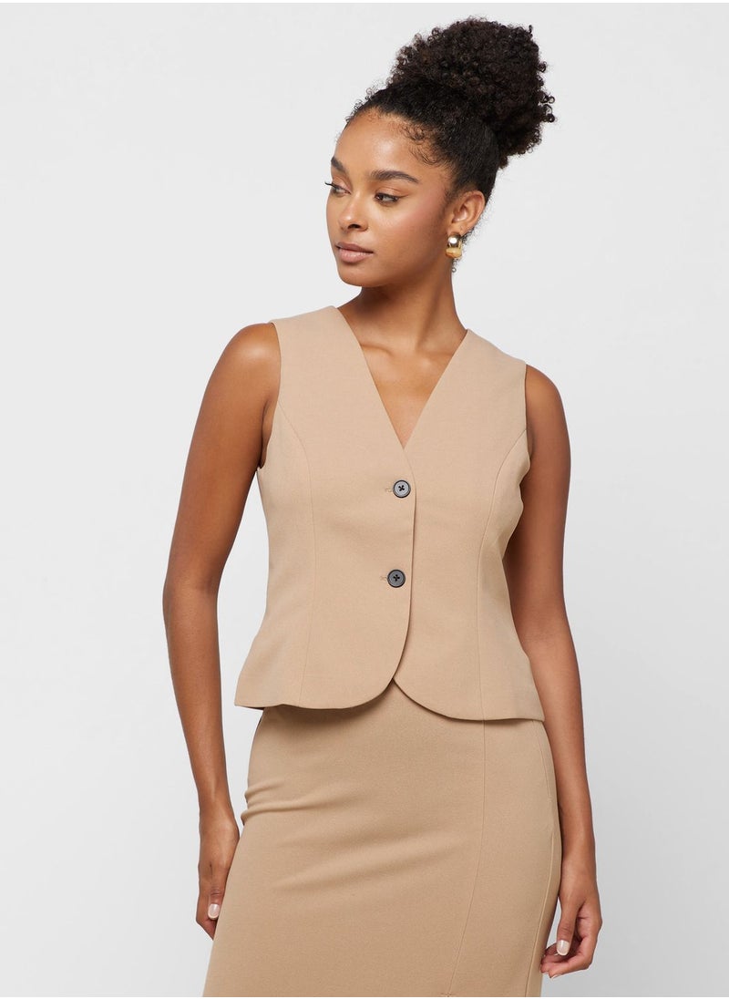 VERO MODA Pockets Detail Waistcoat  - Image 1