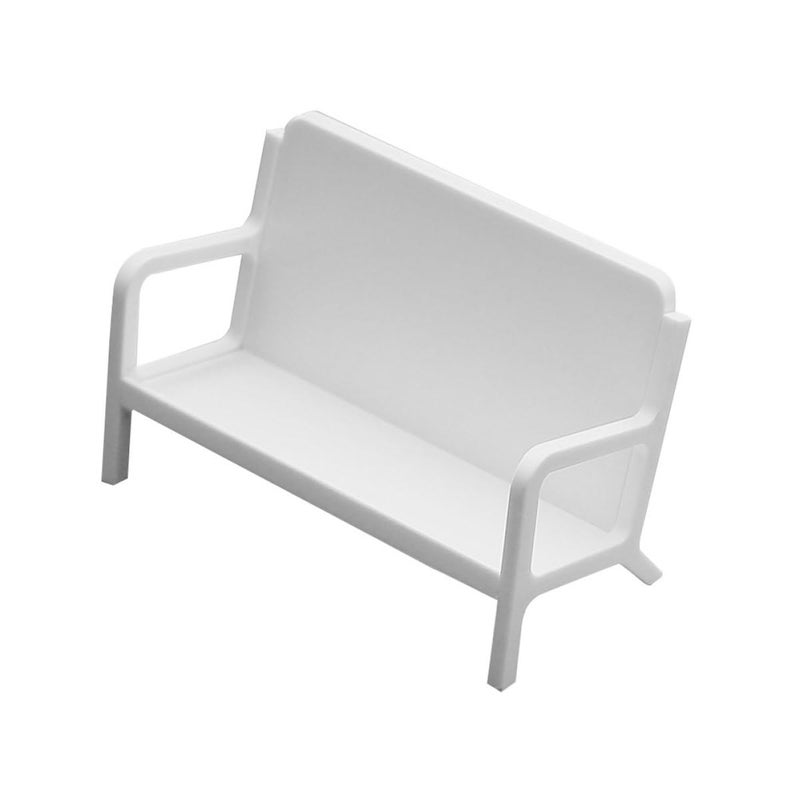 Sofa Shape Plastic Business Card Holder Stand Desktop Office Organizer - Image 2