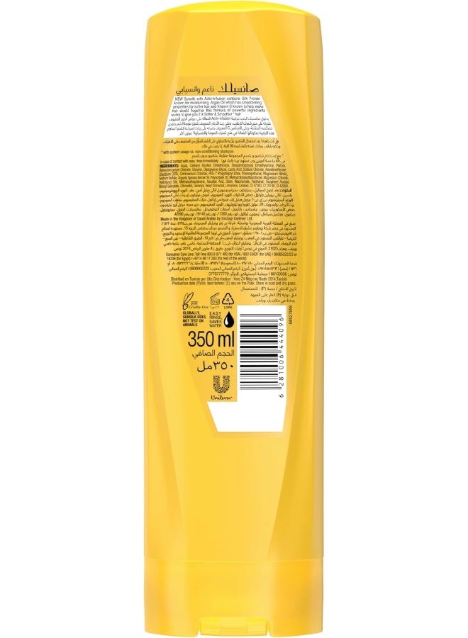 Sunsilk بلسم صن سيلك للشعر الناعم والملس مع بروتين الحرير وزيت الأركان وفيتامين C، 350 مل - Image 2