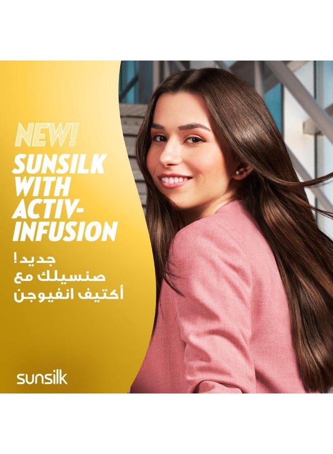 Sunsilk بلسم صن سيلك للشعر الناعم والملس مع بروتين الحرير وزيت الأركان وفيتامين C، 350 مل - Image 3
