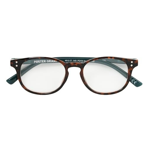 Foster Grant Women's Elodie Round Reading Glasses, Brown Tortoise/Transparent, 59 mm + 2.75 - Image 5