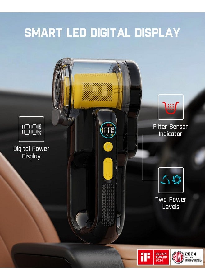 Fanttik Fanttik Fold V10 Apex Pivot Cordless Car Vacuum, 17000Pa Handheld Vacuum Suction Power, Smart LED Display, Portable for Car Home Pet (Deluxe with Flexible Hose&Pet Brush)  - Image 3