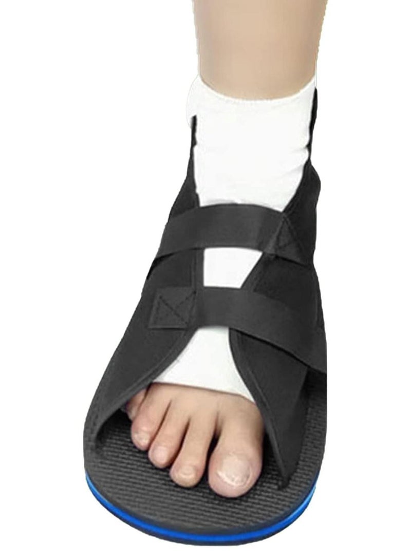 KUDIZE Cast Shoe Foot Support Medical Surgical Shoe, Ankle Support for Firmness & Prevents Wear & Tear of the Cast Cover, Food Fracture Support After Plaster for Men & Women (Medium, Black) - Image 1