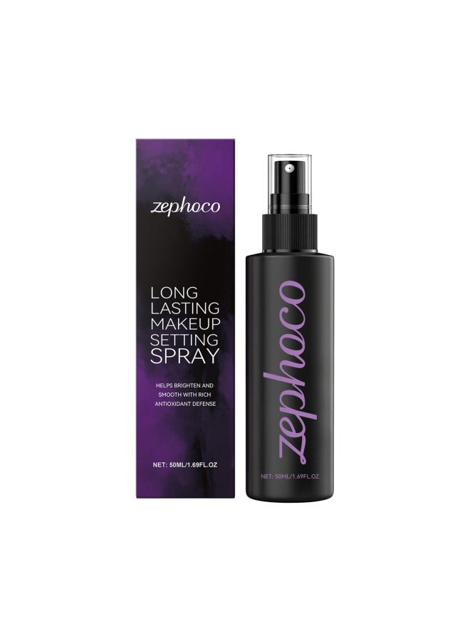 zephoco Waterproof Makeup Setting Spray, Natural Lightweight Oil-control Matte Hydrating Refreshing Soft Long-lasting Makeup Spray - Image 1
