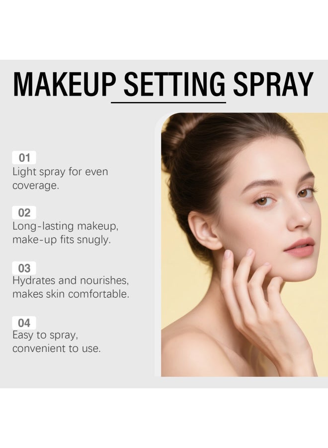 zephoco Waterproof Makeup Setting Spray, Natural Lightweight Oil-control Matte Hydrating Refreshing Soft Long-lasting Makeup Spray - Image 3
