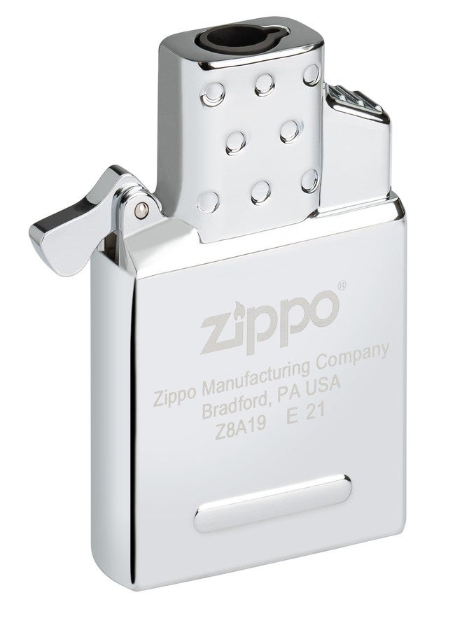 Zippo Butane Lighter Insert - Refillable - Adjustable & Odorless Yellow Flame - Clean Burning - Fits All Regular-Sized Cases - Metal Construction - Silver - Image 1