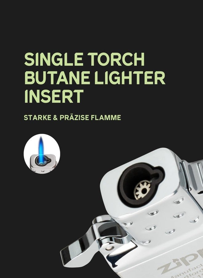 Zippo Butane Lighter Insert - Refillable - Adjustable & Odorless Yellow Flame - Clean Burning - Fits All Regular-Sized Cases - Metal Construction - Silver - Image 2