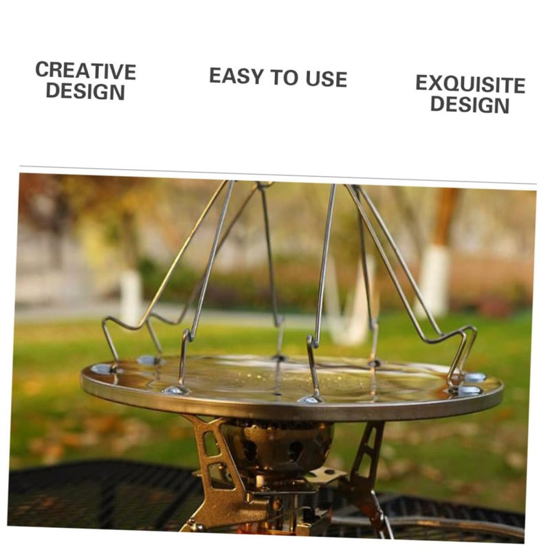 Foldable Camping Stove Toaster Bracket Stainless Steel Outdoor Grill Accessory - Image 4