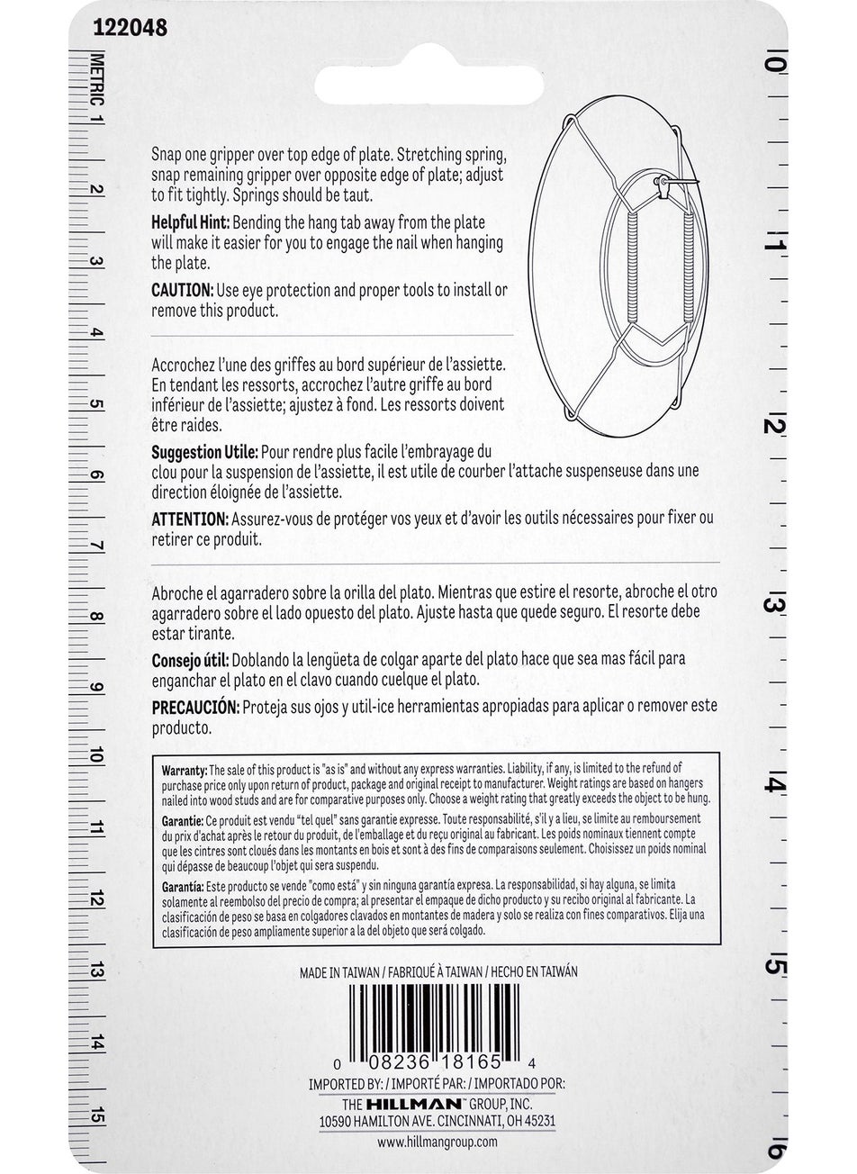 Hillman Hillman 122048 Plate Hangers 5-1/2"-8" with Tip Protectors, 1  - Image 5