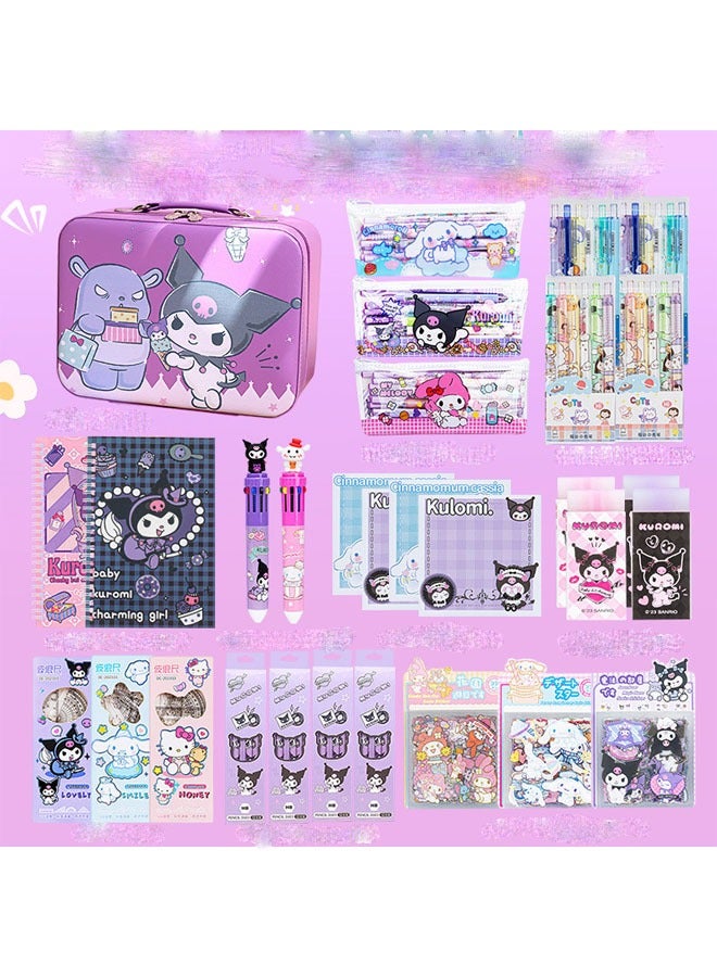 general Kulomi, Sanrio Stationery Set, Goo Card Sticker, Student Graduation Souvenir, Start-up Gift, Basic Stationery 100-Piece Set