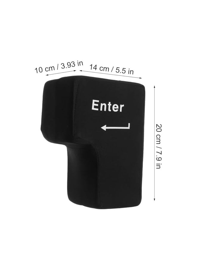 The Bros Giant Enter Button Big Enter Key Enter Throw Pillow Weird Decor Desk Toy Giant Plush Enter Pillow Enter Key Pillow Toys for Adults Fun Things USB Mouse pad  - Image 2