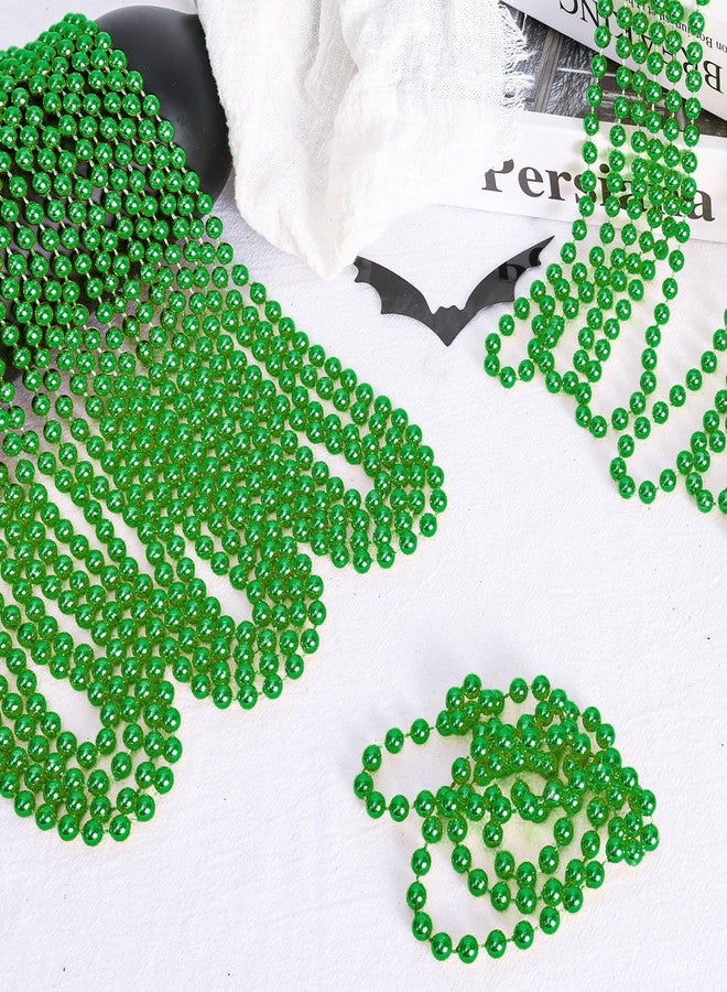 Garma Rukie 144 Pcs St.patrick’s Day Beads Bulk, 33 Inch 7mm Green Carnival Beaded Necklaces Decorations For St.patrick’s Day Festivals, Mardi Gras Parades, Night Club Dress-up Events Party Costume - Image 5
