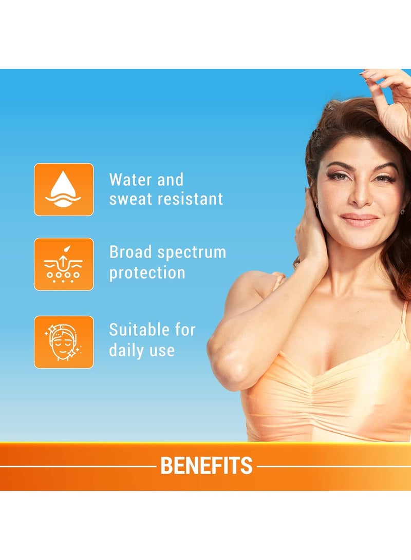 LOTUS HERBALS Sunscreen SPF 30 PA++ Black Plum Extract water proof  sweat proof, non greasy sunblock Suitable for all skin types 50g  - Image 4