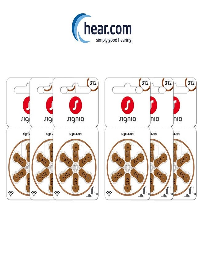 Signia Hearing Aid Batteries- Size 312- Pack of 18 Batteries- Hear.com - Image 2