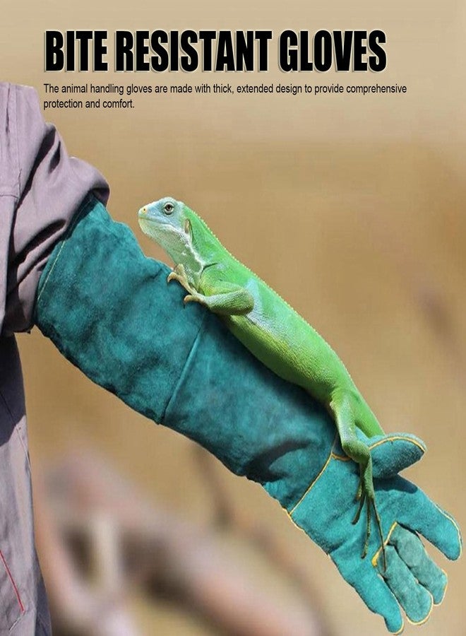 Fockety Animal Handling Gloves Bite Proof, 60CM Thickening Anti Scratch Long Gloves for Bathing Grooming Welding Dog Cat Bird Lizard - Image 2