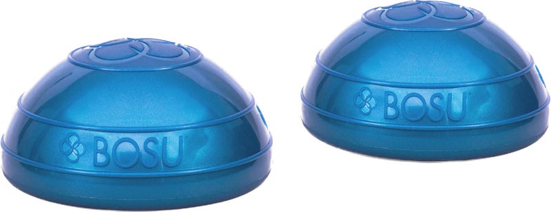 Bosu 6.5-Inch Diameter Unisex Dynamic 2-Sided Home Workout Balance Ball Pods for Strength and Flexibility, Blue (2 Pack) - Image 1