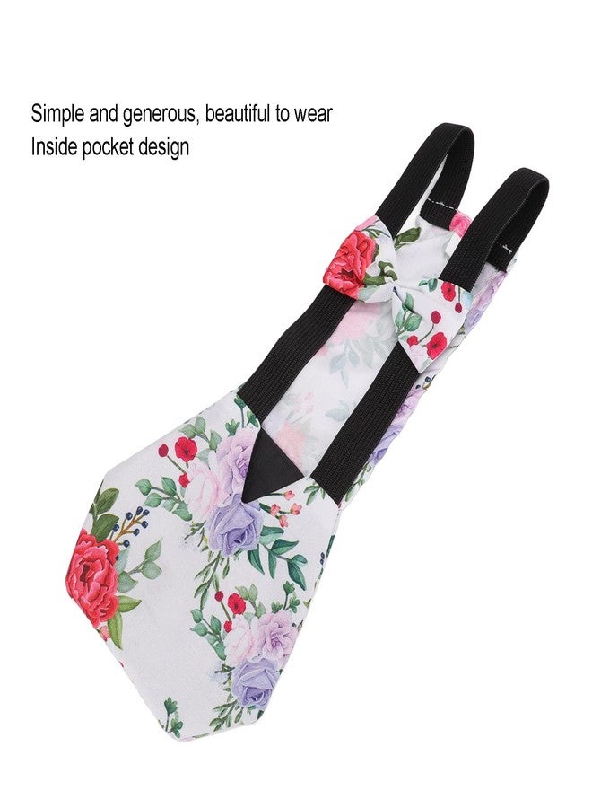 زيروديس حفاضات للدجاج والحيوانات الأليفة، حفاضات فضفاضة وضيقة للدجاج والإوز والبط، حفاضات جيبية للفضلات بنقشة زهرة الفاوانيا للدواجن والحيوانات الأليفة (مقاس كبير) - Image 5