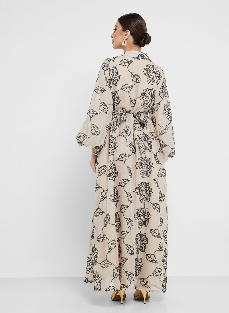 Khizana Embroidered Jalabiya - Image 2