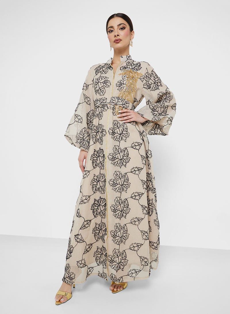 Khizana Embroidered Jalabiya - Image 4