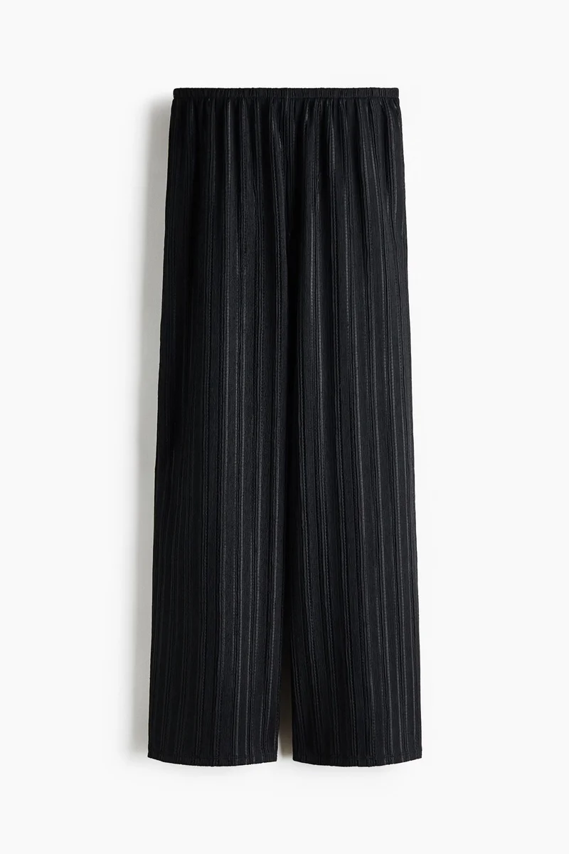 H&M Crinkled pull-on trousers