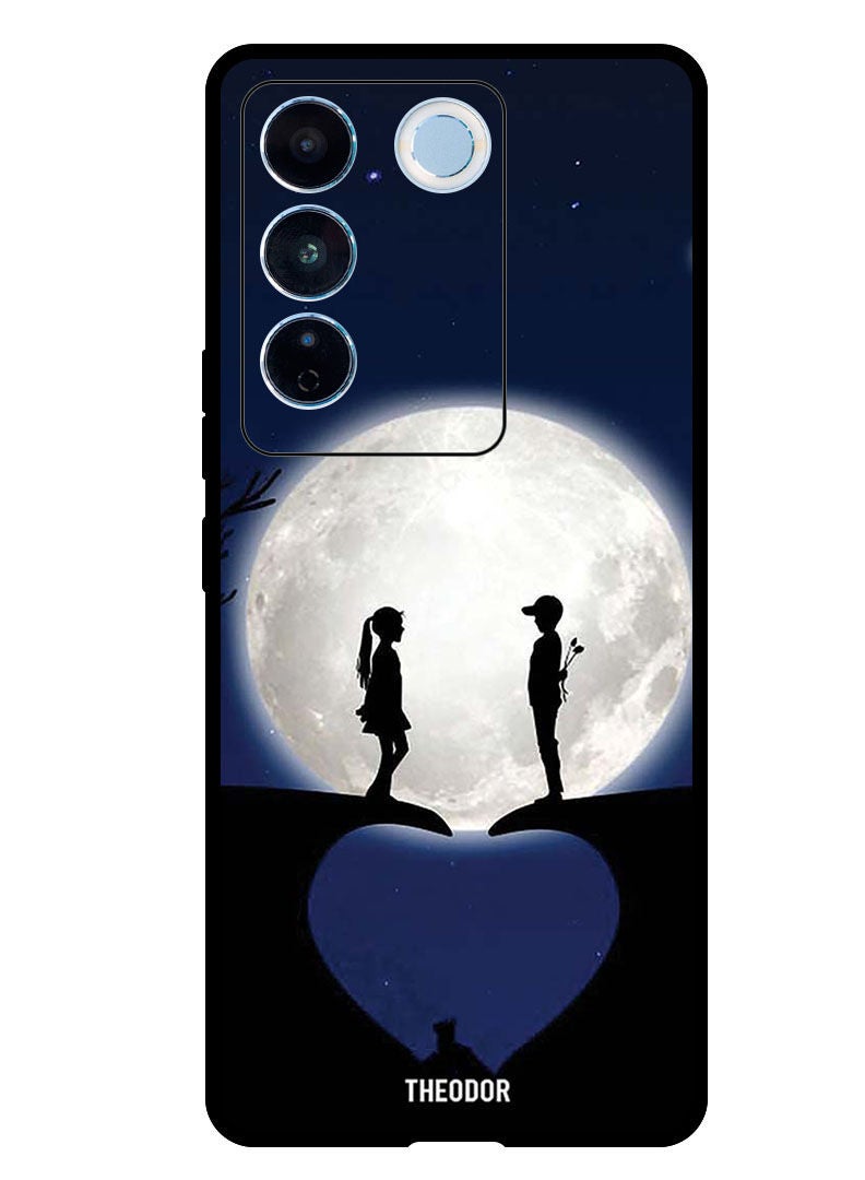 Theodor Protective Case Anti Scratch Shock Proof Bumper Cover For Vivo V27 Lovers On Hill - Image 1