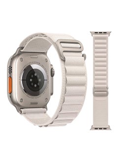 T-Rex Replacement Apple Watch Ultra Alpine Loop Band Strap Compatible with 49MM/45MM/44MM/42MM for All Series -White  - Image 1