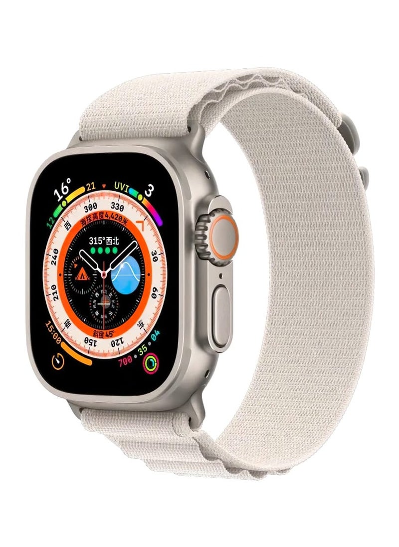 T-Rex Replacement Apple Watch Ultra Alpine Loop Band Strap Compatible with 49MM/45MM/44MM/42MM for All Series -White  - Image 2