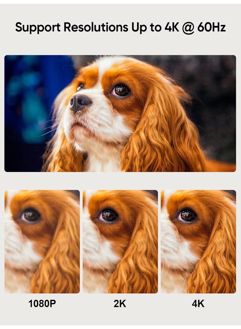 Angola Panda 1.5M HDMI To Mini HDMI Cable Black,High Speed 4K 60Hz HDMI Adapter Male to Male, Compatible with Camera, Camcorder, Laptops, Graphics Card, HDTV, Tablet, EOS RP/EOS 7D Mark II/XA40 - Image 4