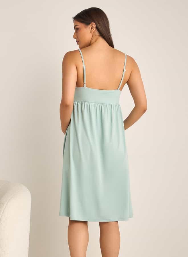 Splash FAV Maternity Slip Dress with Adjustable Straps - Image 4