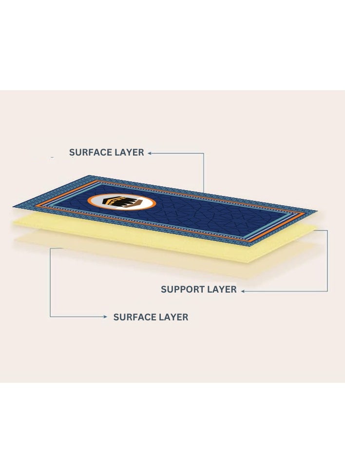LESTER LESTER Anti Slip ,Easy To Clean Prayer Rug ，Size 70*110 Gift Box  - Image 3