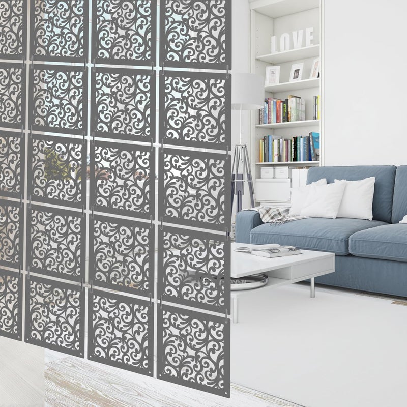 Olive Tree Olive Tree 12Pcs Hanging Room Divider Panel Modern Hanging Screen Partition for Home Decoration Living Room 115 x 115 12 PanelsOTD5100  - Image 1