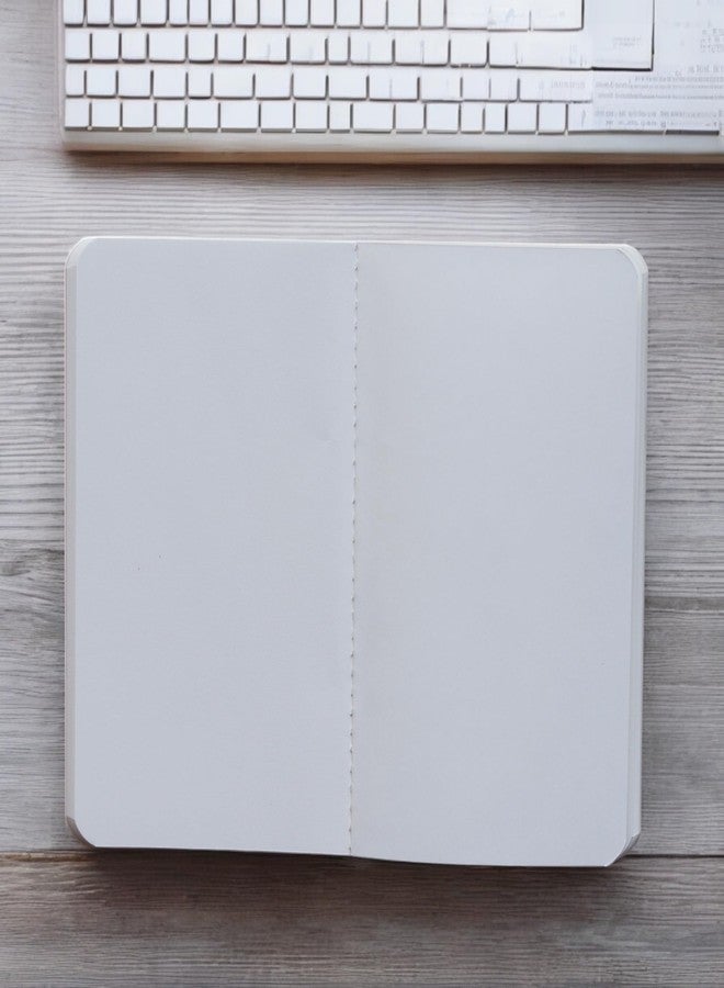 INNAXA Pocket Notebook, 3.5 x 5.5 inch, 64 Pages, Centre Stitched, Plain Pages, Pastel 3 Colours (Pack-6) - Image 5