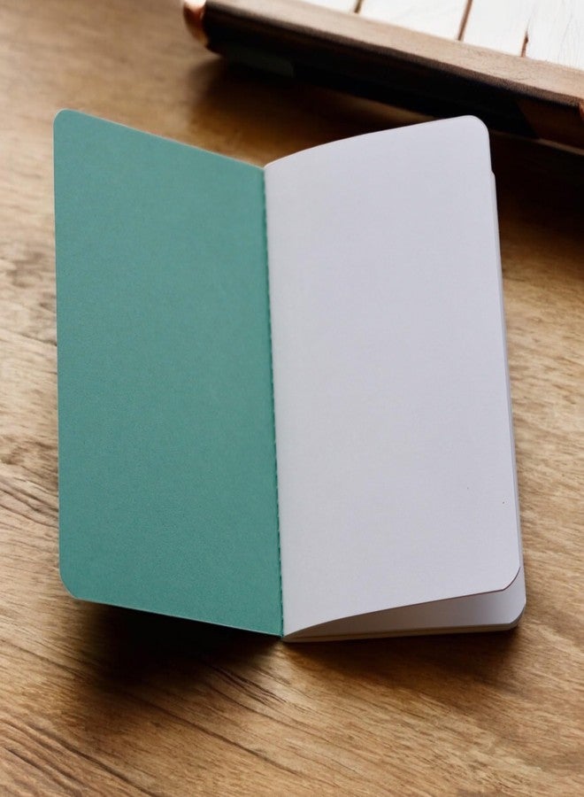 INNAXA Pocket Notebook, 3.5 x 5.5 inch, 64 Pages, Centre Stitched, Plain Pages, Pastel 3 Colours (Pack-6) - Image 2