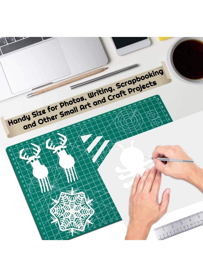 Self Healing Sewing Mat, Rotary Cutting Mat Double Sided 5-Ply Craft Cutting Board for Sewing Crafts Hobby Fabric Precision Scrapbooking Project 9inch x 12inch(A4) - Image 5