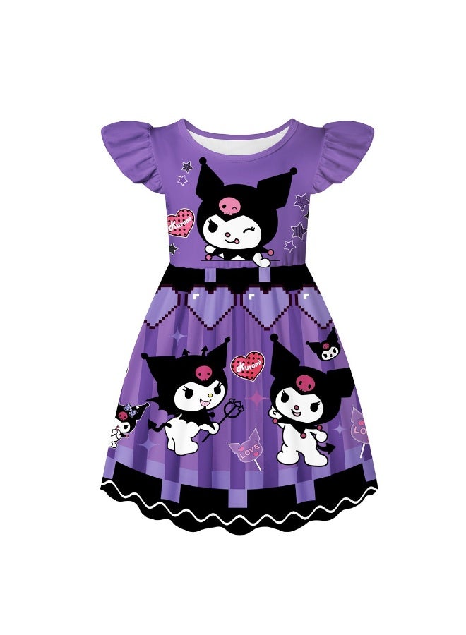 عام كورومي الفتيات الأميرة اللباس لطيف بارد الأطفال حزب عيد ميلاد اللباس فتاة هدية اللباس - Image 1