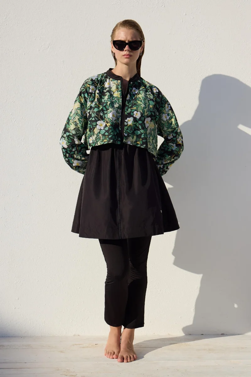 Manuka Windbreaker 3-Piece Modest Swimsuit Set Yaprak