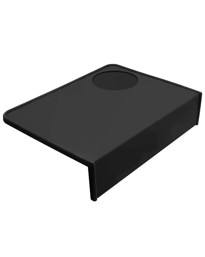 AQKILO Espresso Tamping Mat (with Tamper Base), Black Food Grade Silicone Pad, 8Inch X5.8Inch Non-Slip Coffee Tamper Mat, Waterproof & Heat Resistant Barista Accessory - Image 1