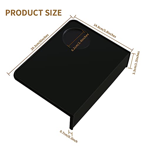 AQKILO Espresso Tamping Mat (with Tamper Base), Black Food Grade Silicone Pad, 8Inch X5.8Inch Non-Slip Coffee Tamper Mat, Waterproof & Heat Resistant Barista Accessory - Image 2