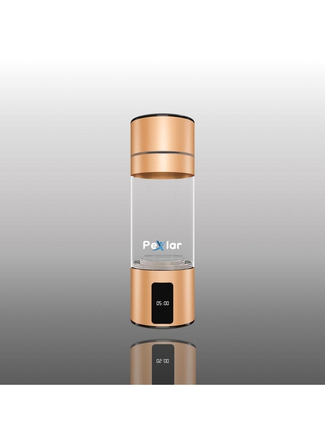 Pexlar HYDROGEN WATER Bottle |SPE-PEM Technology|1 Year Warranty| Platinum Titanium plates |Inhallation Feature| No Chlorine No Ozone Mixing| H2 > 5000 PPB | -ORP -750 mv| Purity 99.9% H2 | Health Benefit - Image 1