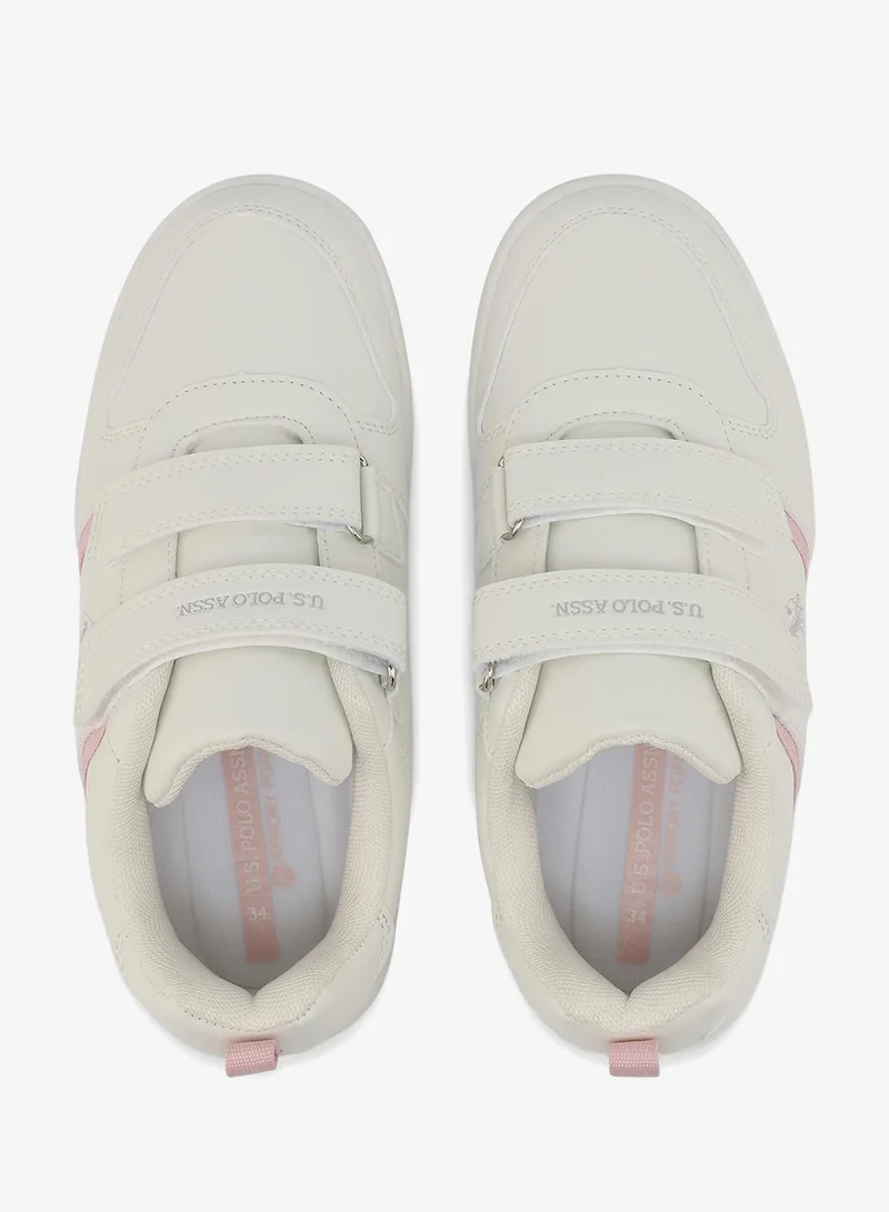U.S. Polo Assn. 6P KENA JR GLB 6FX GIRL OD_WHITE U.S. Polo Assn. Kena Girl's Comfortable Stylish Casual Everyday Low Top Sneaker - White for Women | Best Price UAE