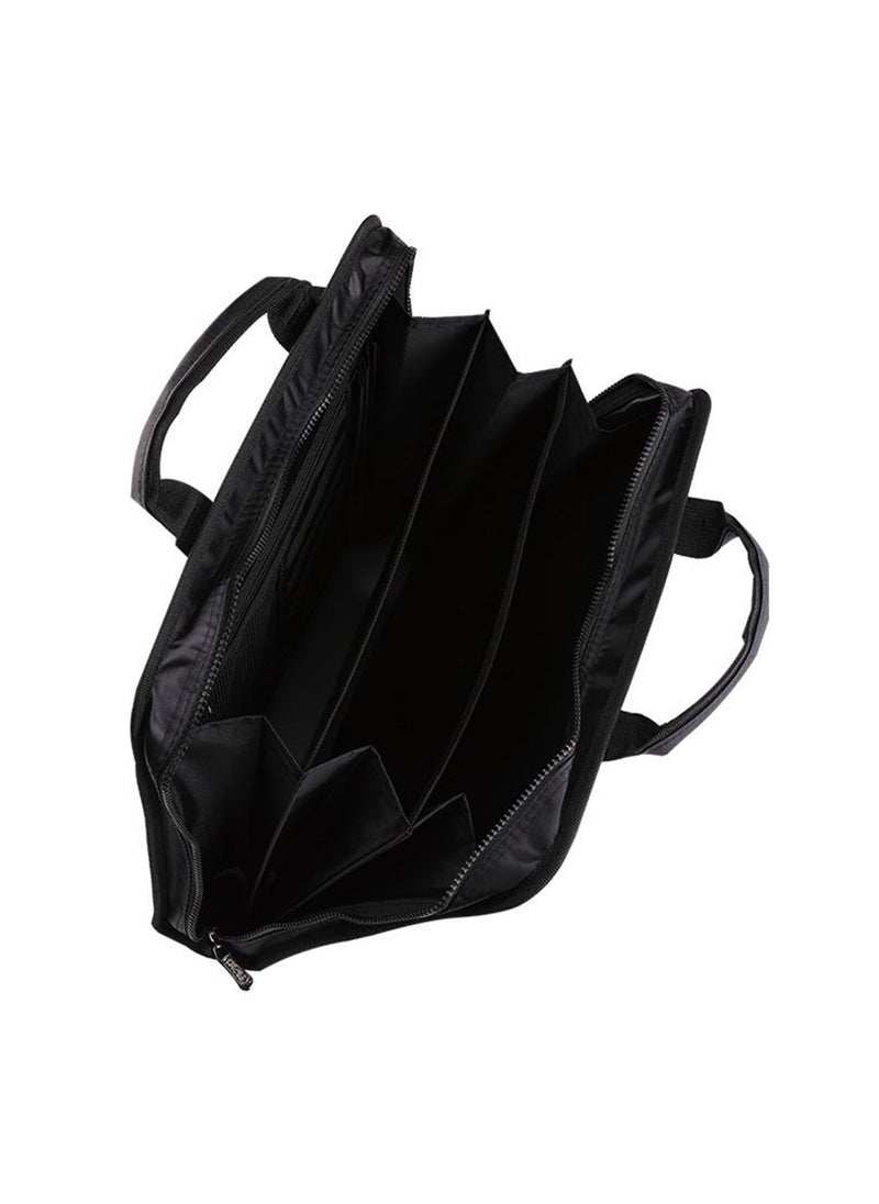 Deli - A4 Size Three Division Expanding File With Zip Lock And Handle Assorted Colours - Image 1