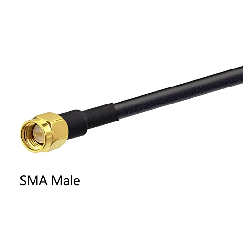 POBADY SMA Male to SMA Male Pigtail Cable WLAN Antenna Cable RG58 16.4ft/5M for WiFi Wireless Network 2G 3G 4G Antenna Router GSM Bluetooth WLAN LAN - Image 3