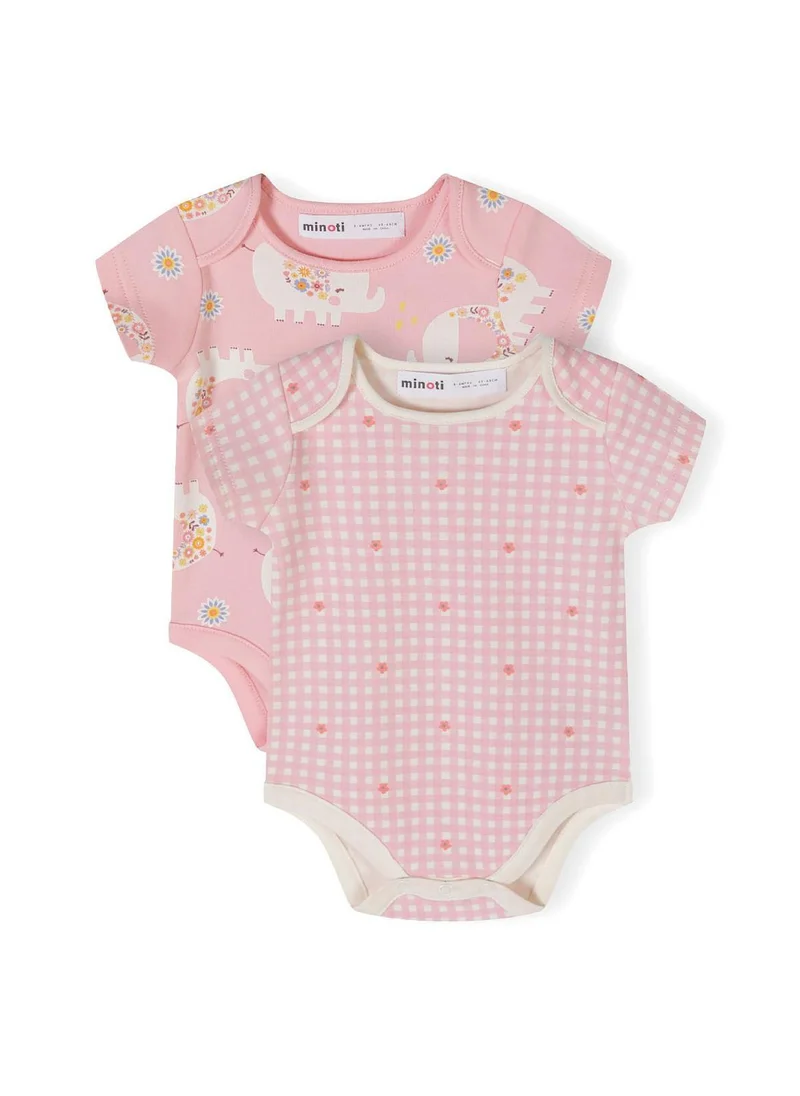 MINOTI Baby 2 Pack Short Sleeve Bodysuits