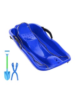 BLOOMING TIME Blue Outdoor Sports Plastic Skiing Sled Luge Snow Grass and Sand Board  - Image 3