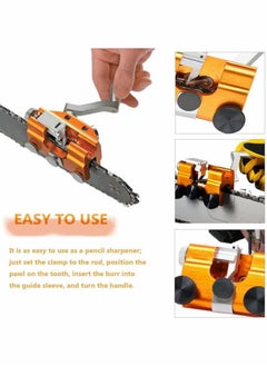 Y&D Chainsaw Sharpening Jig, Portable Hand Crank Sharpeners, Chain Suitable for All Kinds of Saws and Electric Saws, Keep Your Saw In Top Shape  - Image 5