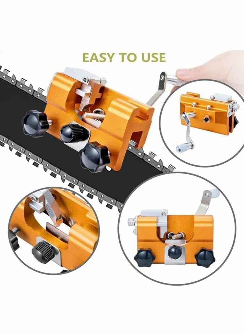 Y&D - Chainsaw Sharpening Jig, Portable Hand Crank Sharpeners, Chain Suitable for All Kinds of Saws and Electric Saws, Keep Your Saw In Top Shape - Image 1