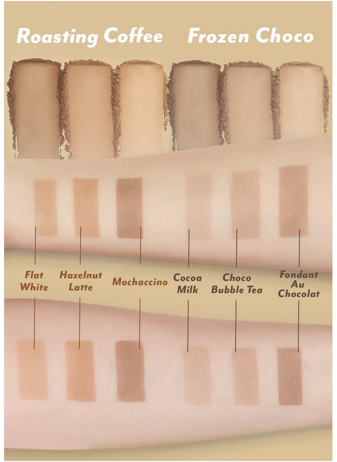 I'M MEME - I'm Meme Palette - Afternoon Tea Contour | Frozen Choco, Bronzer Palette for Face & Cheeks, Matte Powder Bronzer, Natural Makeup, Buildable Coverage, Light to Medium, For Cool Tone Skin, 0.4oz - Image 1