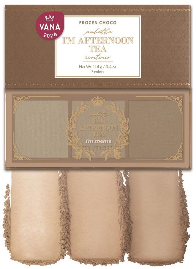 I'M MEME - I'm Meme Palette - Afternoon Tea Contour | Frozen Choco, Bronzer Palette for Face & Cheeks, Matte Powder Bronzer, Natural Makeup, Buildable Coverage, Light to Medium, For Cool Tone Skin, 0.4oz - Image 1