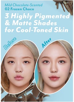I'M MEME I'm Meme Palette - Afternoon Tea Contour | Frozen Choco, Bronzer Palette for Face & Cheeks, Matte Powder Bronzer, Natural Makeup, Buildable Coverage, Light to Medium, For Cool Tone Skin, 0.4oz  - Image 4